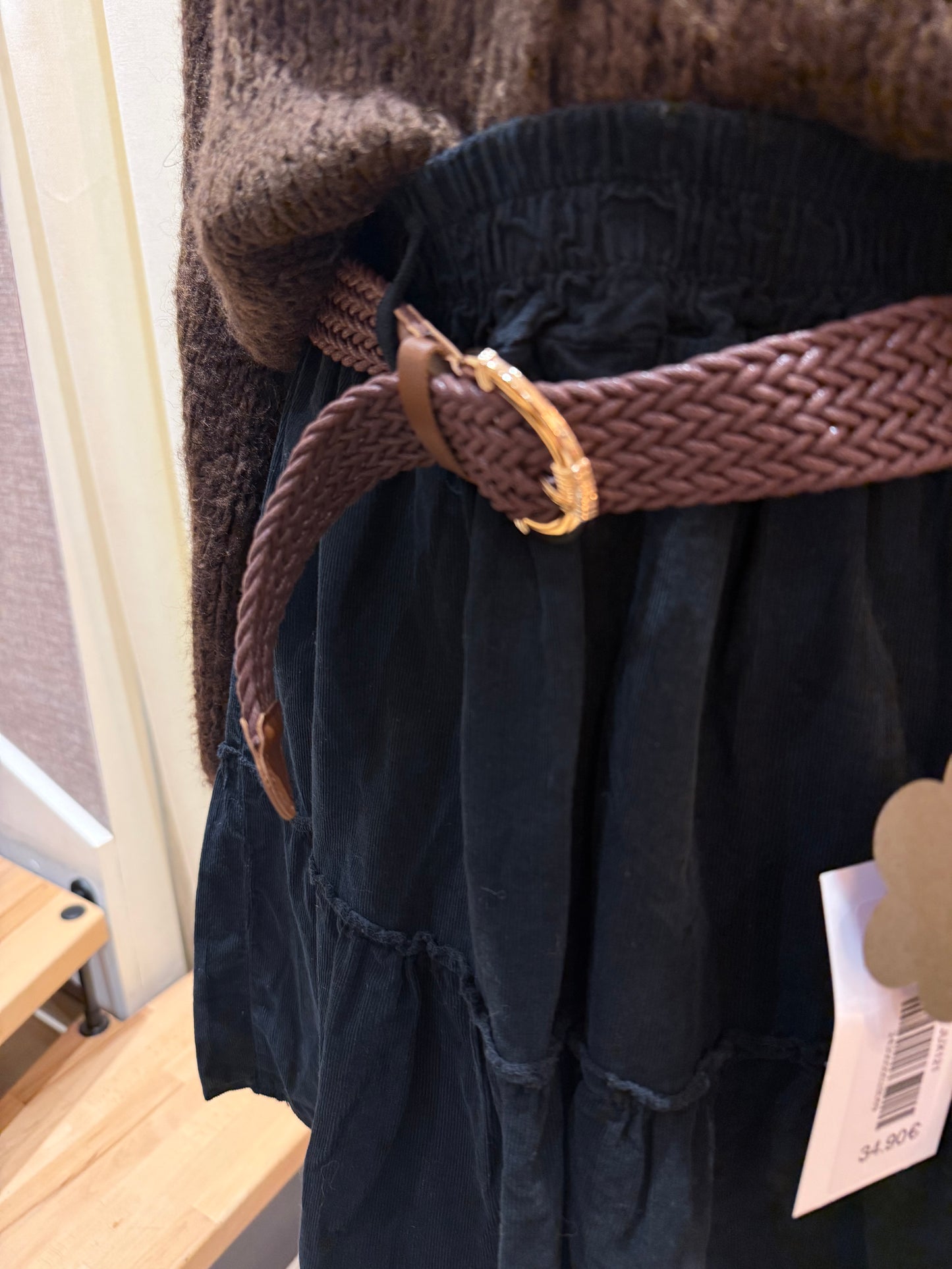 Jupe Maurine – Velours & Ceinture Incluse