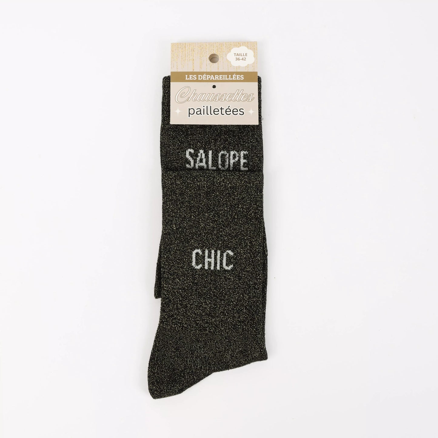 Chaussettes pailletés - Salope/Chic
