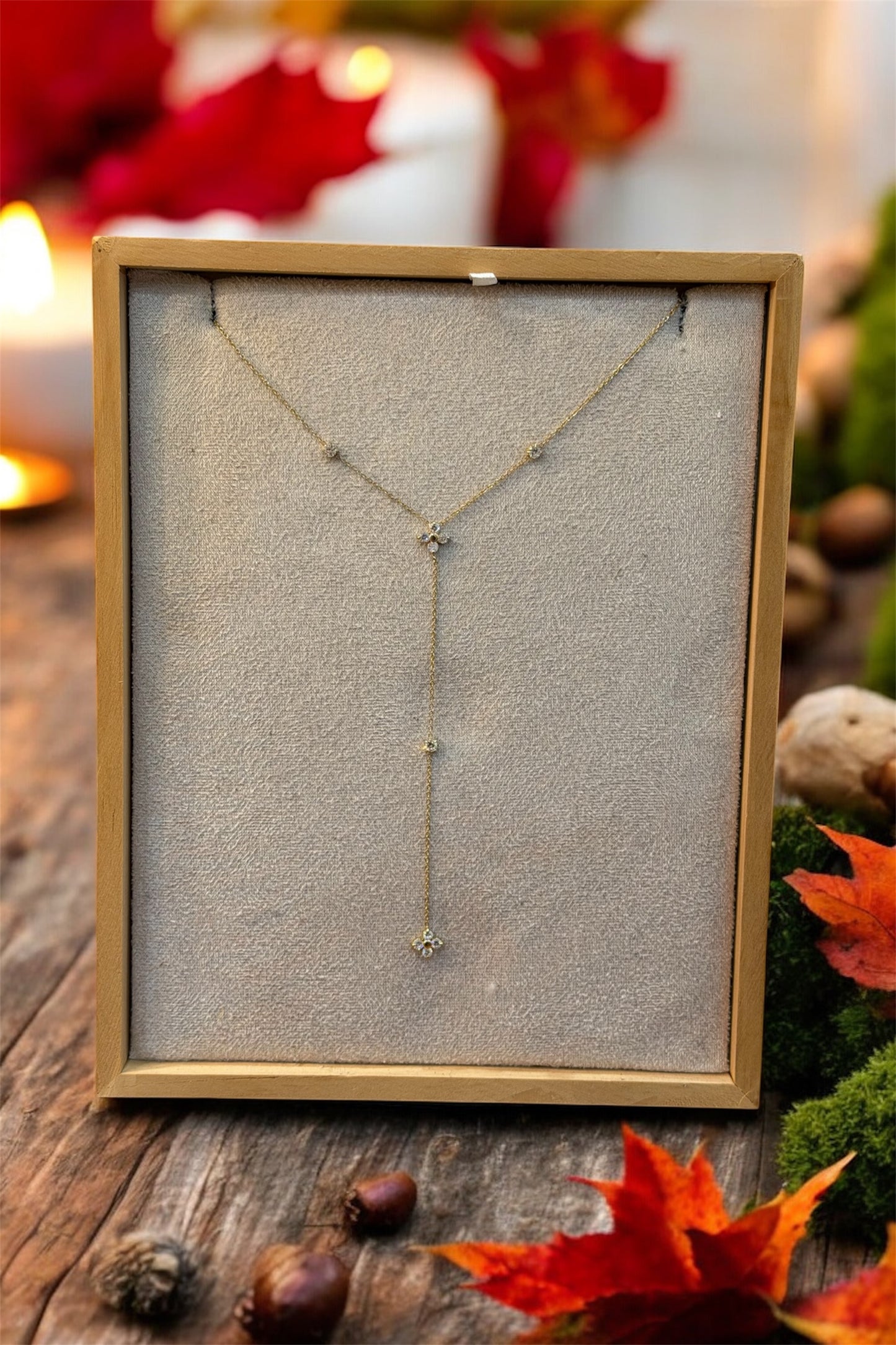 Collier Y Sydney – Acier inoxydable doré