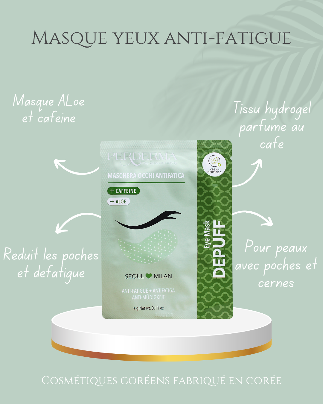 Masque yeux anti-âge fatigue