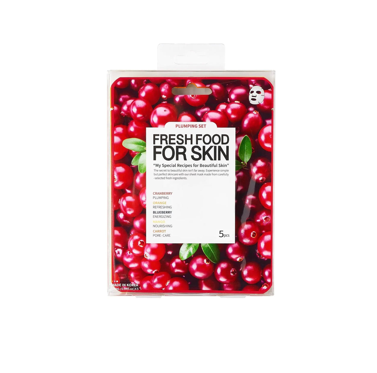 Set 5 masques repulpant superfood