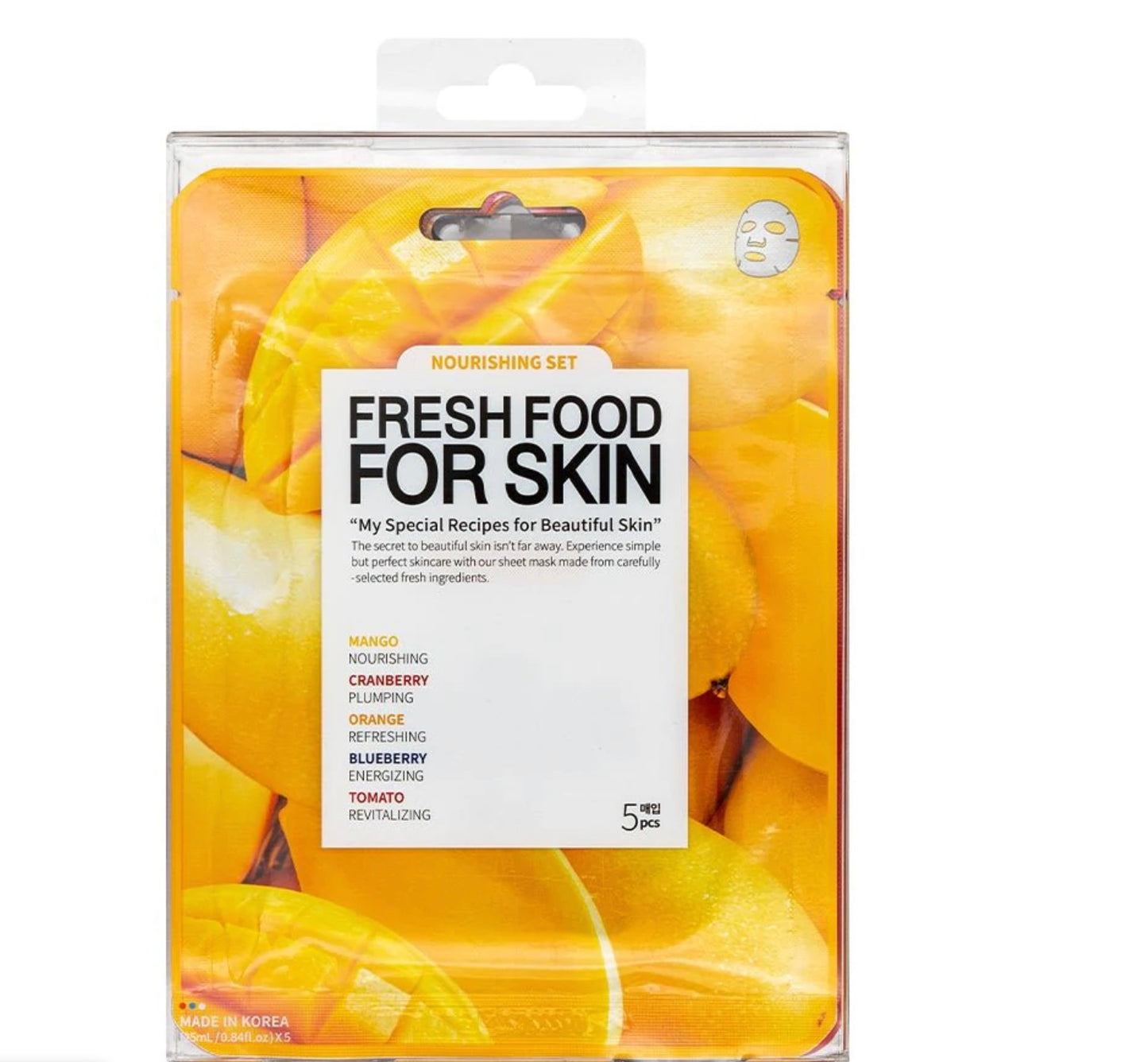 Set 5 masques nourrissant superfood
