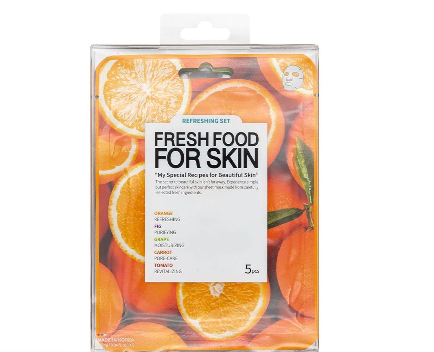 Set 5 masques Rafraîchissant superfood