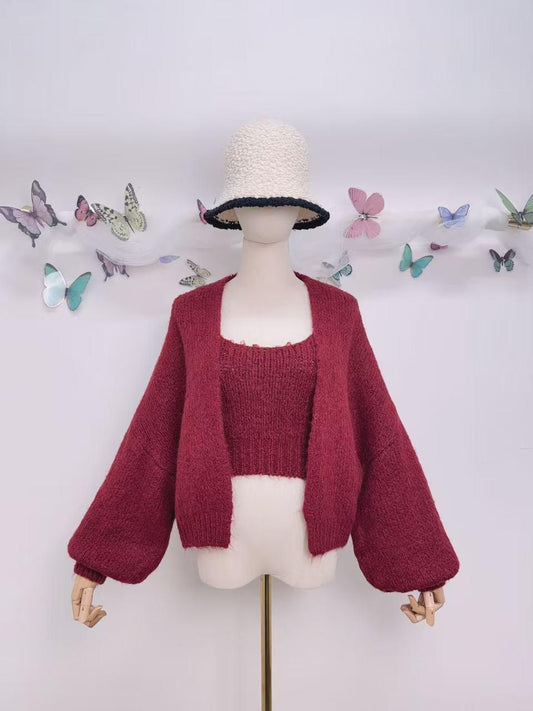 Ensemble Clarisse – Top & Gilet Fluide (Plusieurs couleurs)