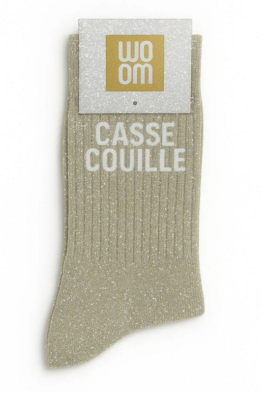 Chaussettes à paillettes femme - Casse Couille