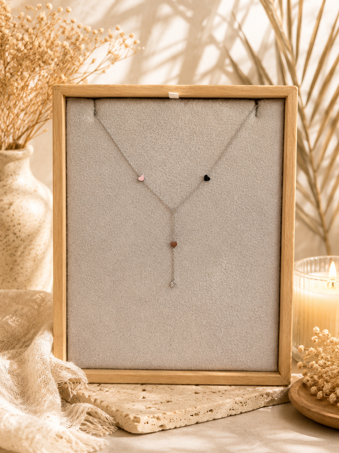 Collier Y Suzhou - acier inoxydable