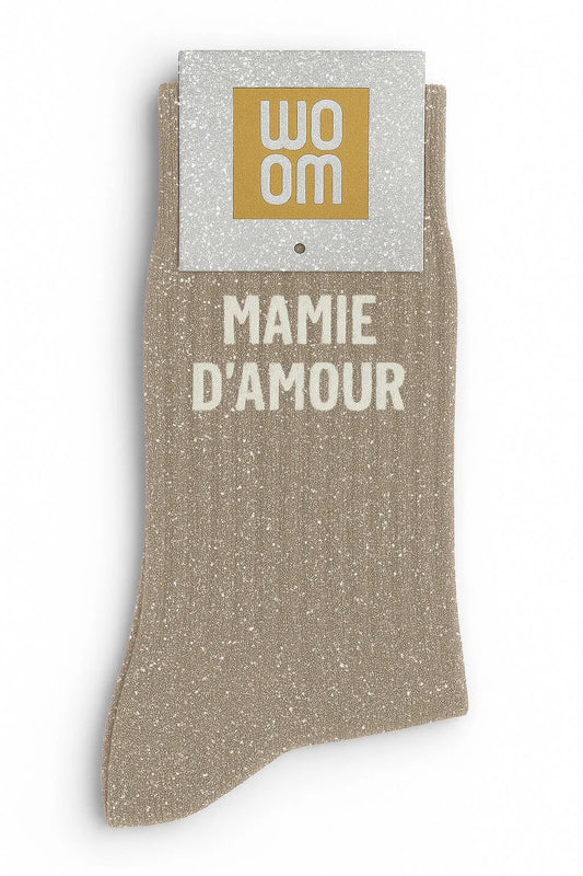 Chaussettes à paillettes femme - Mamie D'Amour