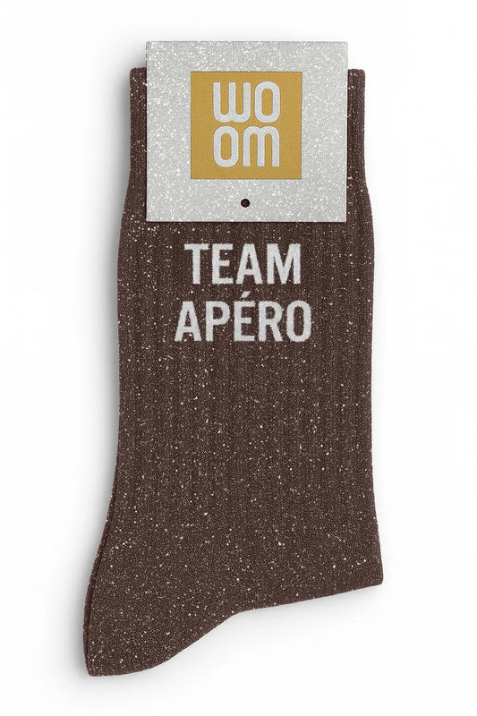 Chaussettes à paillettes femme - Team Apéro
