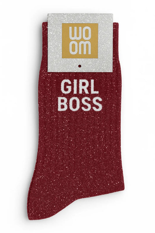 Chaussettes à paillettes femme - Girl Boss