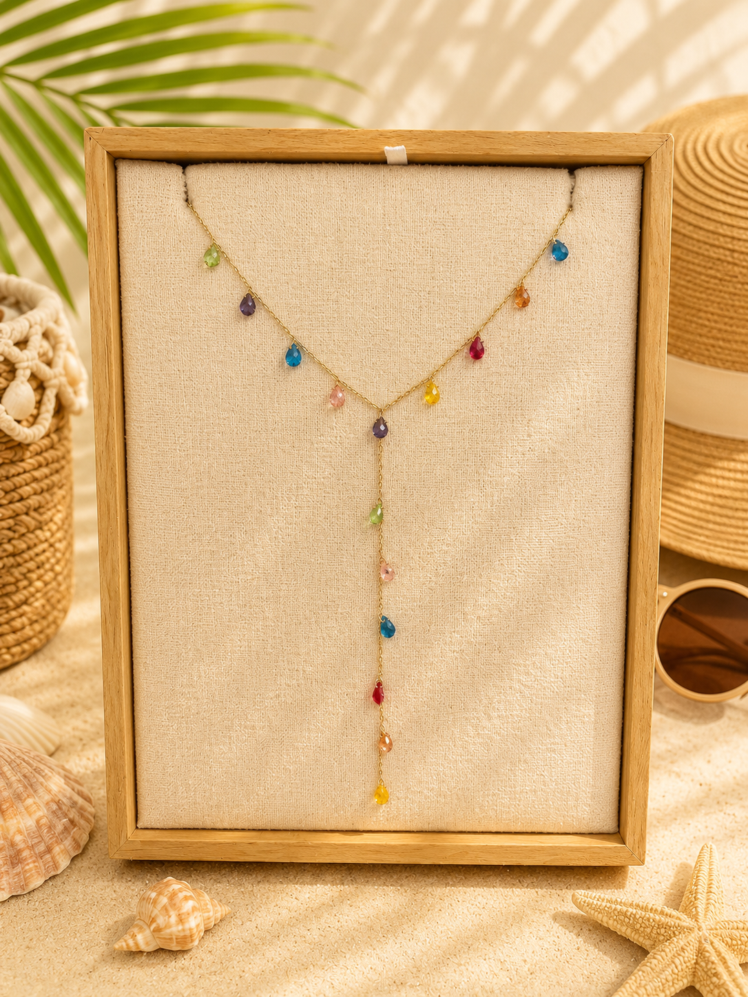 Collier Y Lagos - acier inoxydable