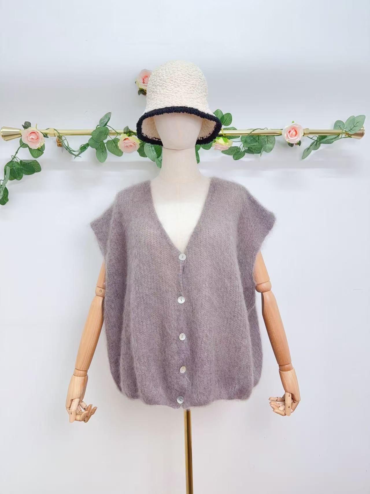 Gilet Gabrielle – Maille / Oversize (Plusieurs coloris)