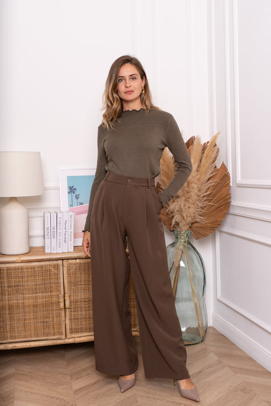 Pantalon Melissa – Taille haute & coupe élégante