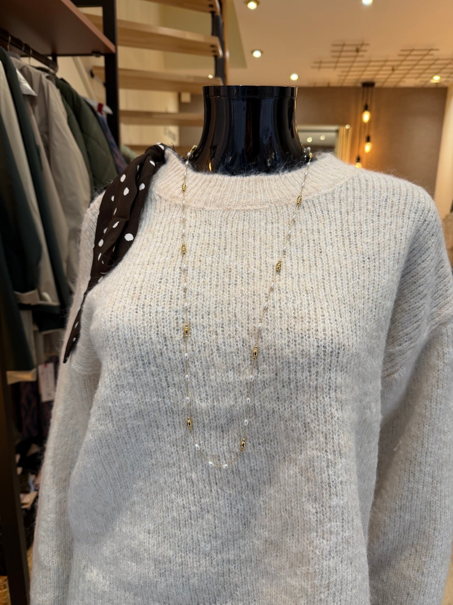 Collier Sautoir Capri – Acier inoxydable doré