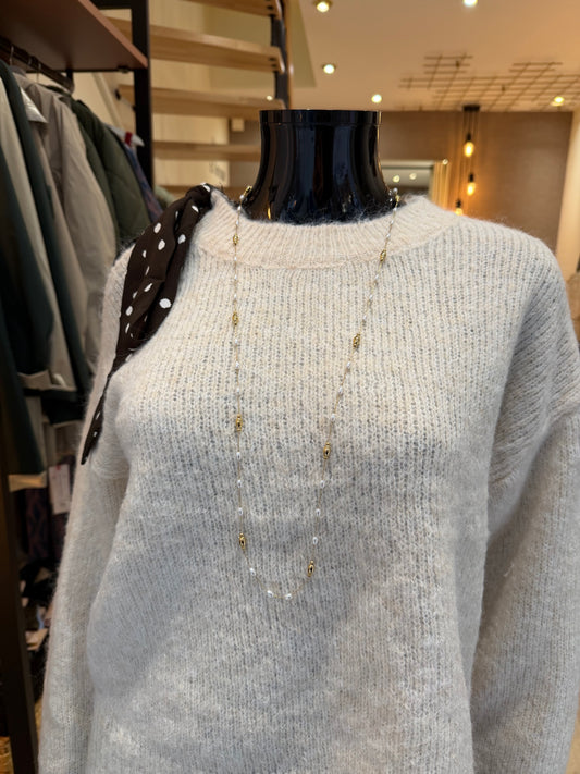 Collier Sautoir Capri – Acier inoxydable doré