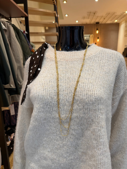 Collier Sautoir Sevilla  – Acier inoxydable doré