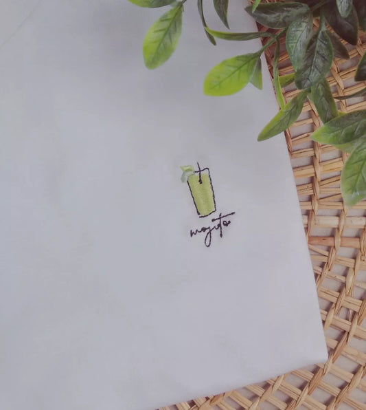 T shirt brodé - Mojito cocktail