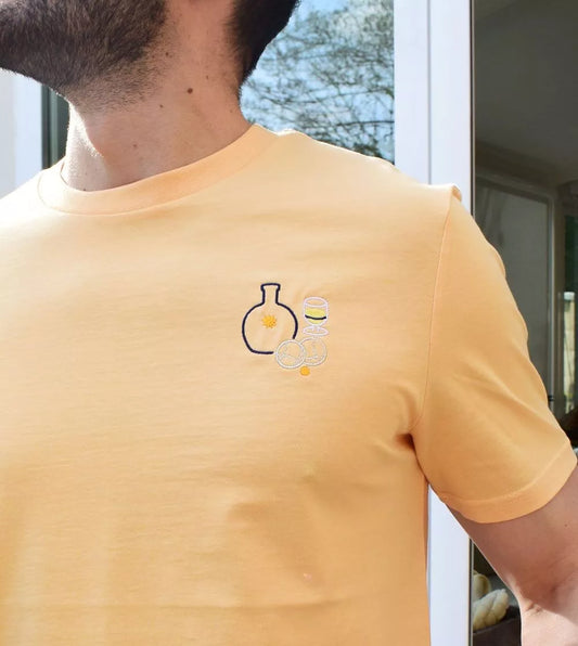 T shirt brodé - La pétanque des vacances