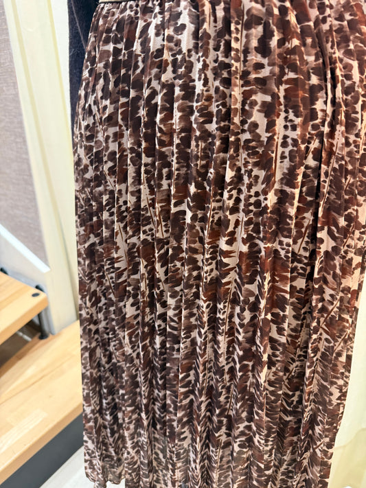 Jupe Morgane – Plissée & Taille Élastique Pailletée