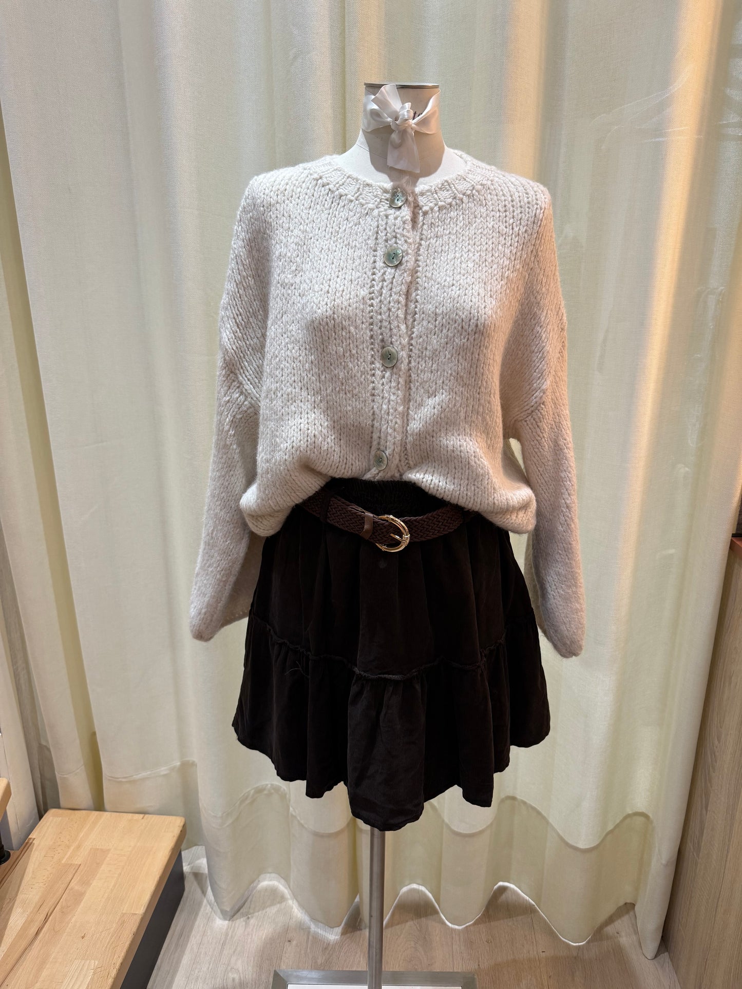 Jupe Maurine – Velours & Ceinture Incluse