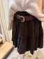 Jupe Maurine – Velours & Ceinture Incluse