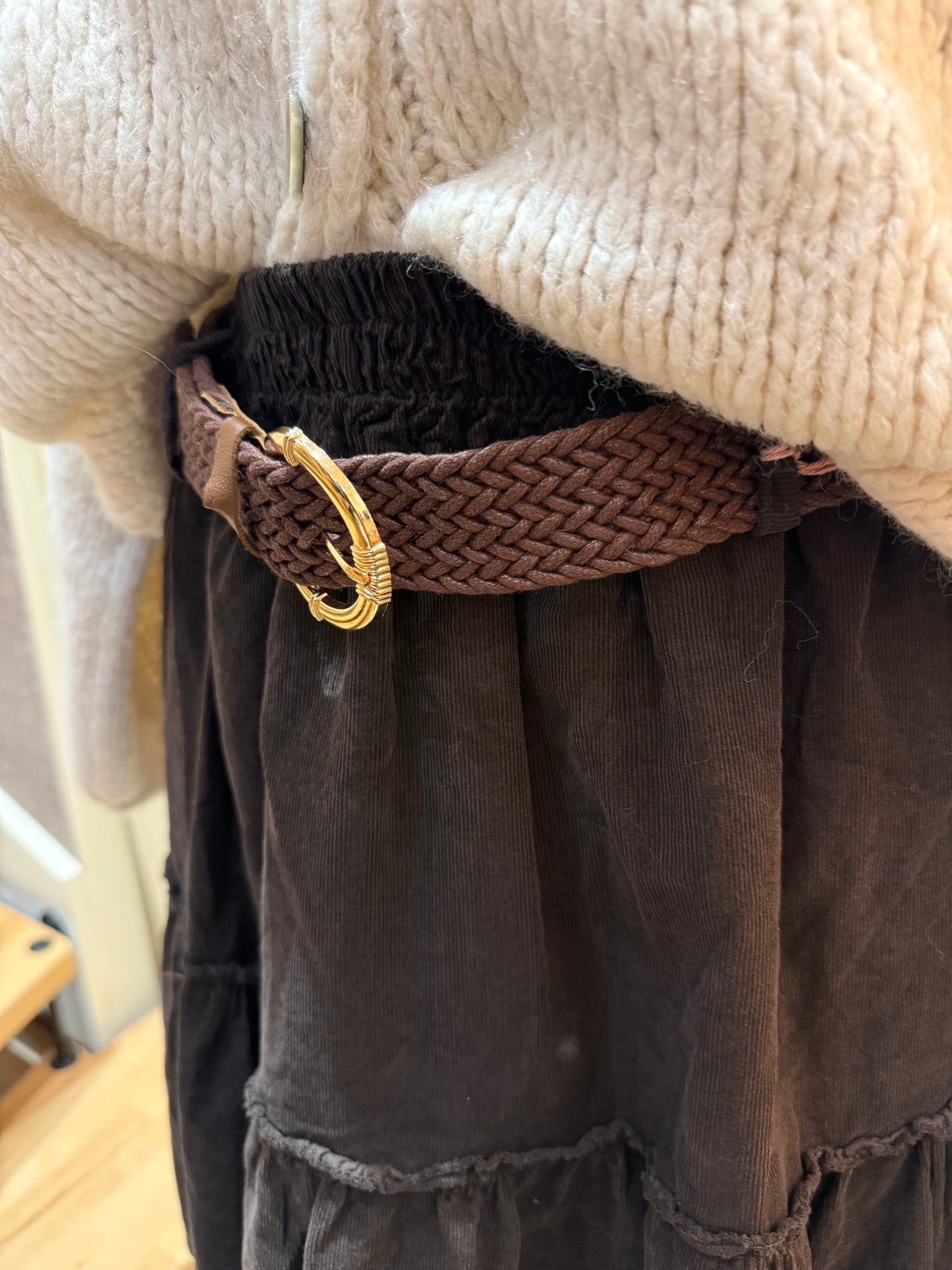 Jupe Maurine – Velours & Ceinture Incluse