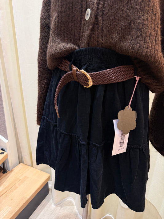 Jupe Maurine – Velours & Ceinture Incluse