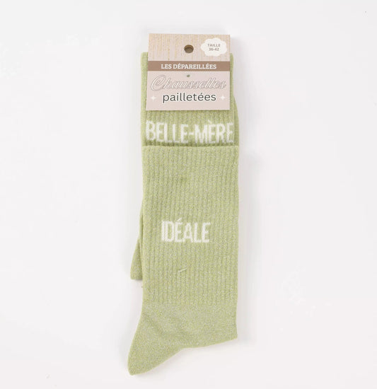 Chaussettes pailletés - Belle-mère/idéale