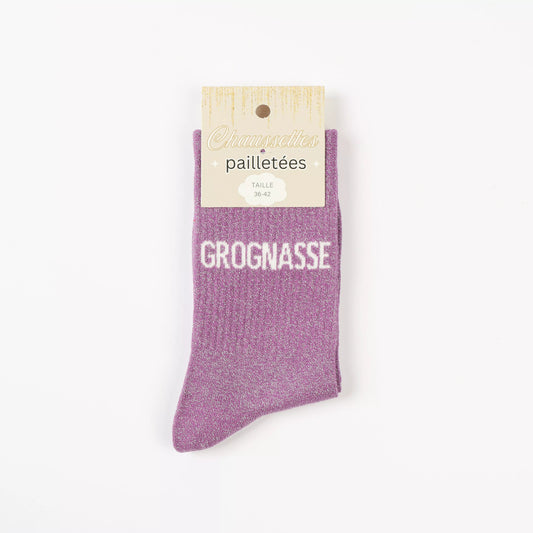 Chaussettes pailletées - Grognasse