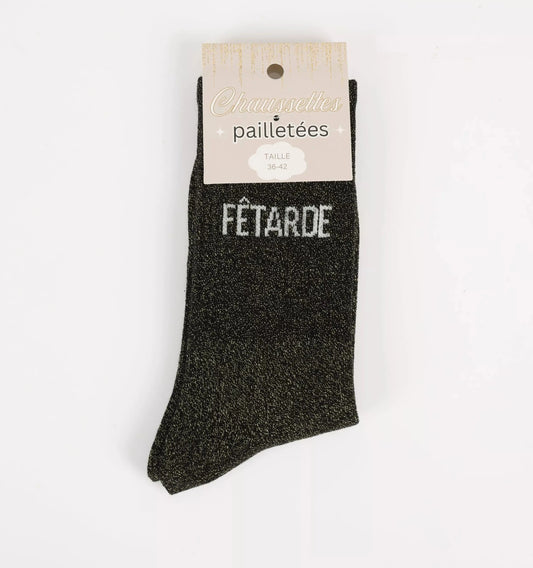 Chaussettes pailletées - Fêtarde