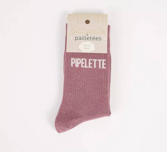 Chaussettes pailletées - Pipelette