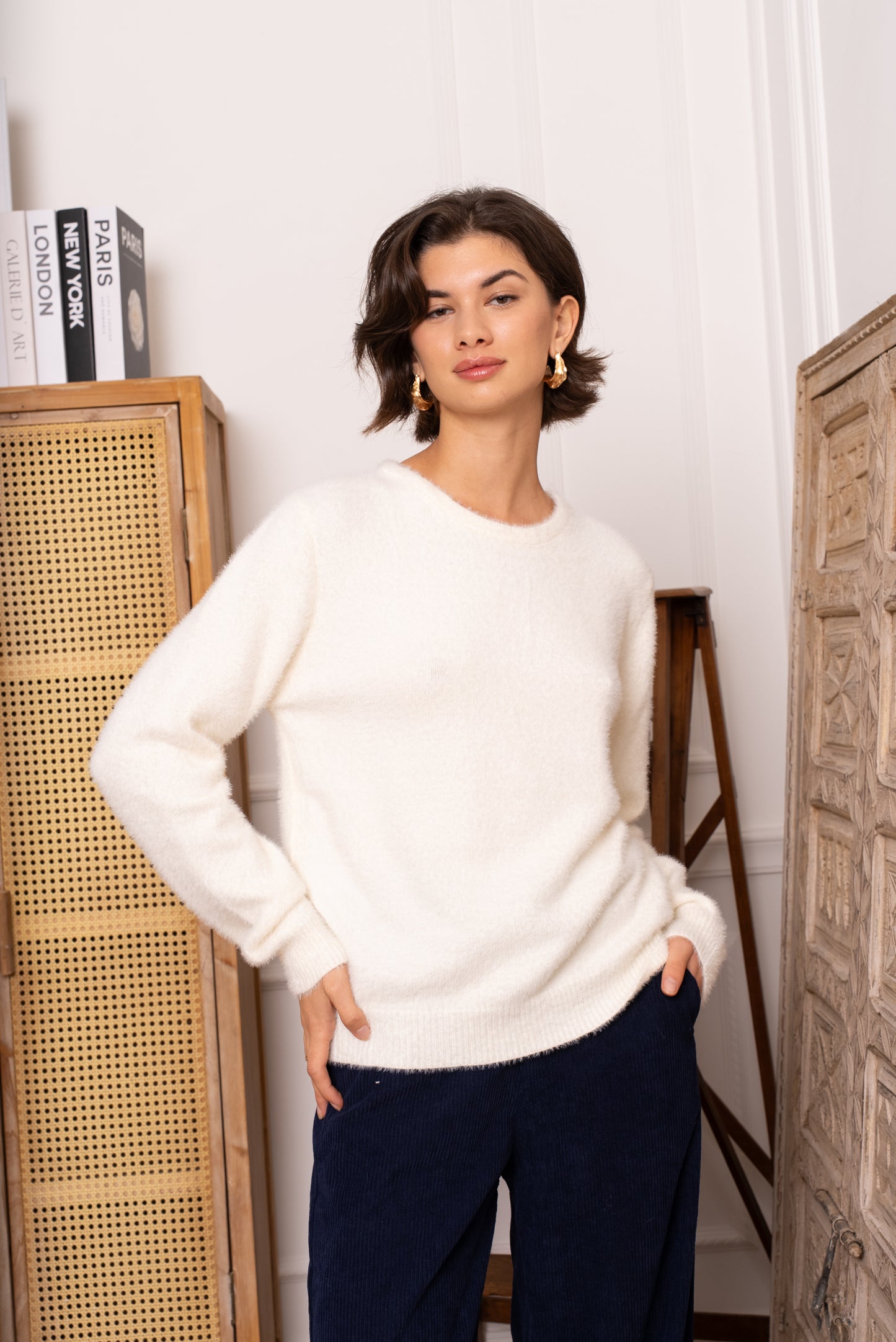 Pull Louisa – Dos nu dentelle & douceur fluffy