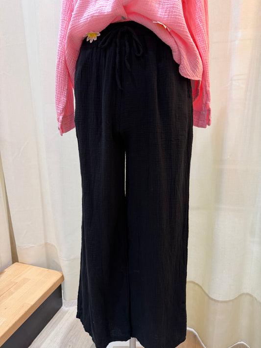 Pantalon Elia – Gaze de coton & confort absolu