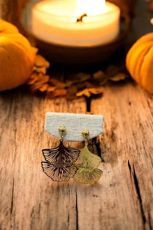 Boucles d’Oreilles Milan – Acier inoxydable doré