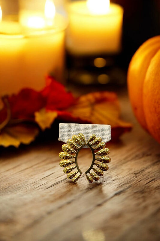 Boucles d’Oreilles Florence – Acier inoxydable doré