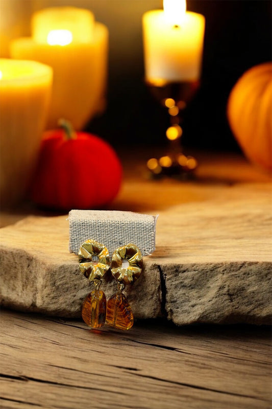 Boucles d’Oreilles Tahiti – Acier inoxydable doré