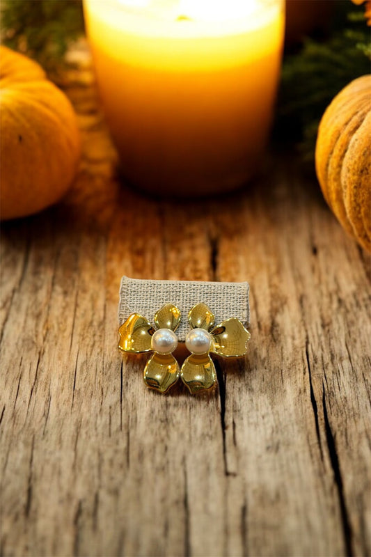 Boucles d’Oreilles Dakar – Acier inoxydable doré