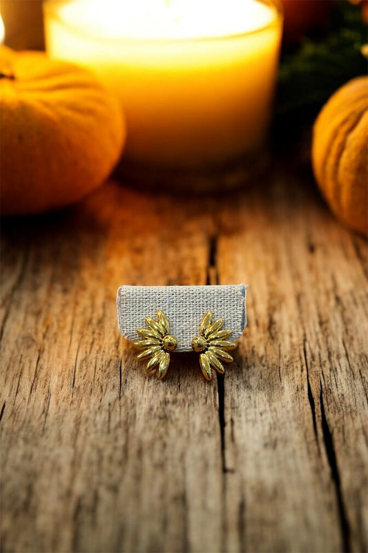 Boucles d’Oreilles Valencia - Acier inoxydable doré