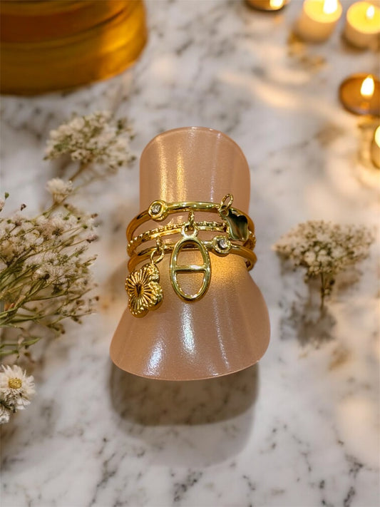 Bague réglable Kosovo - Acier Inoxydable (plusieurs coloris)