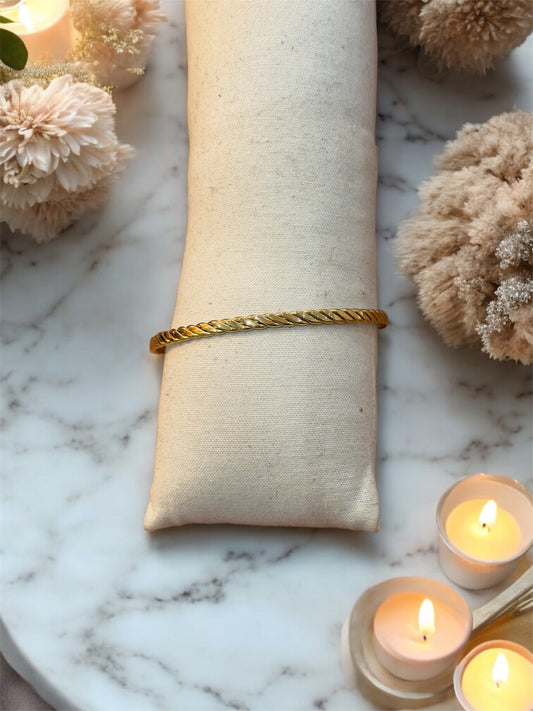 Bracelet Santiago - Acier inoxydable doré