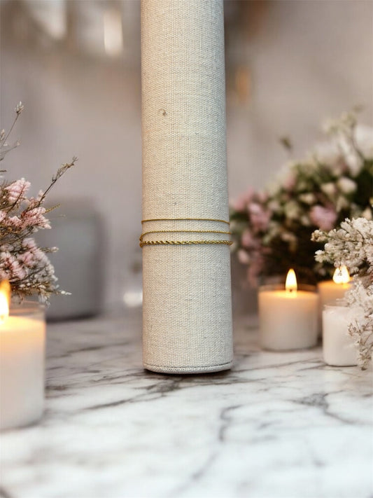 Bracelet réglable Tunis - Acier inoxydable doré