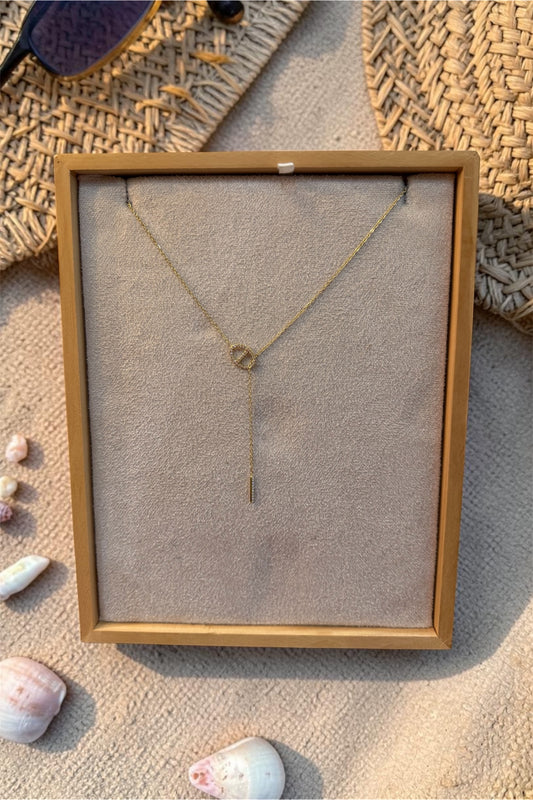 Collier Y Kolkata - acier inoxydable (plusieurs coloris)