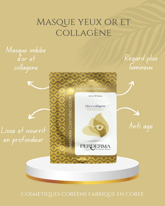 Masque yeux or et collagène