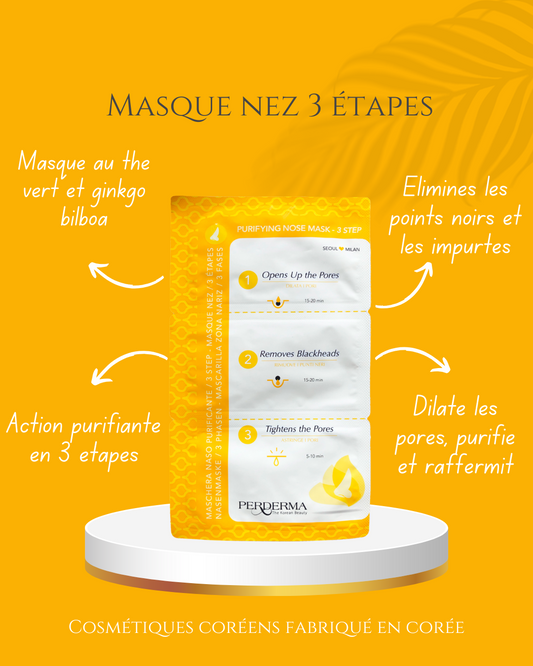 Masque nez 3 étapes