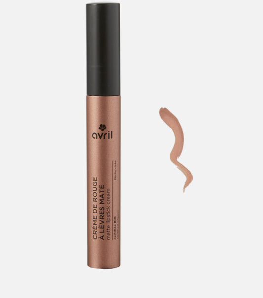 CRÈME DE ROUGE À LÈVRES MATE PÊCHE IRISÉE CERTIFIÉE BIO